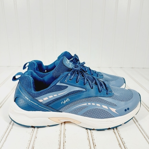 Ryka Sky Walk Walking 2 Shoe Blue Athleisure Running Sneakers C777 - Picture 4 of 10